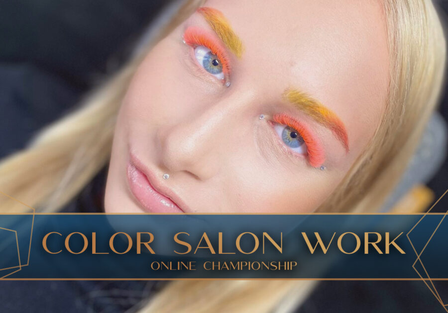 Colorful salon work online competition.